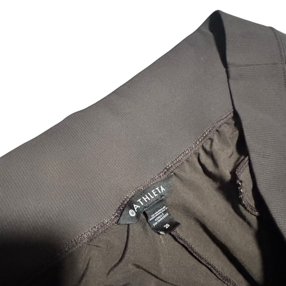 Athleta Nolita Ankle Cropped Tapered Pant Slim Casual Athleisure Brown Size 20 - Picture 6 of 6